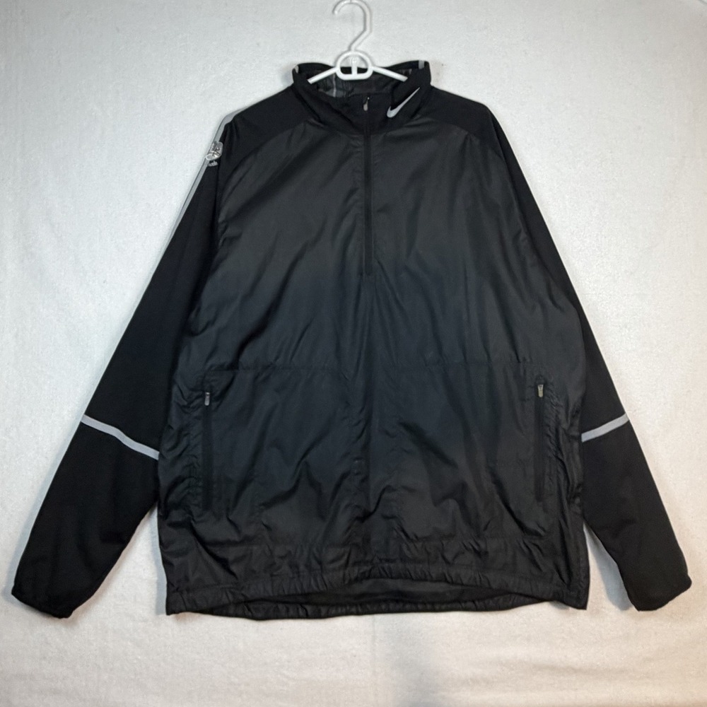 Nike Golf Jacket Men's XL Pullover Windbreaker 1/4 Quarter Zip Side Zippers